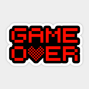 Game over Sticker